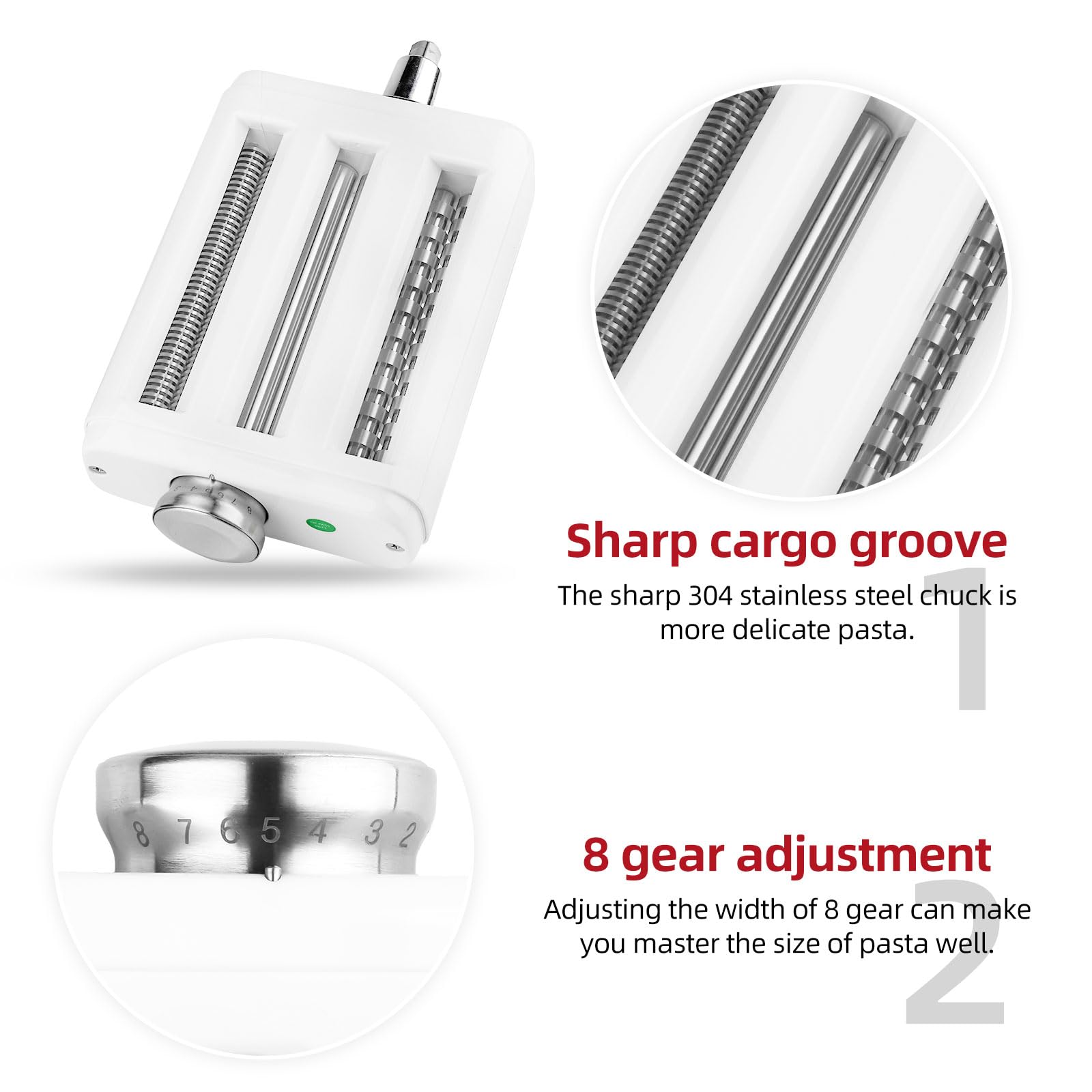 Amazon | キッチンエイドスタンドミキサー用パスタアタッチメント 3